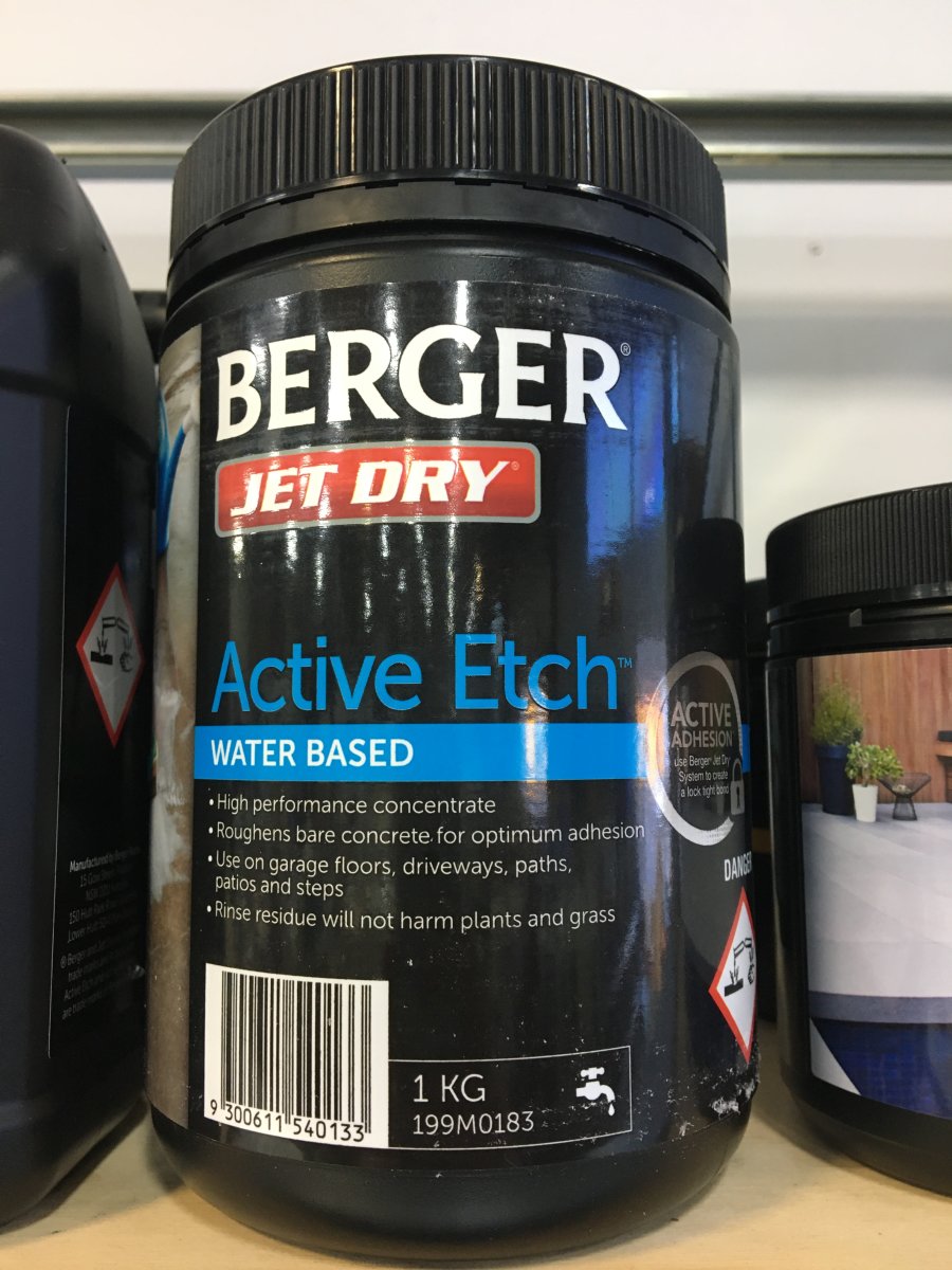 Berger Jetdry Active Etch 1kg Wynn Fraser
