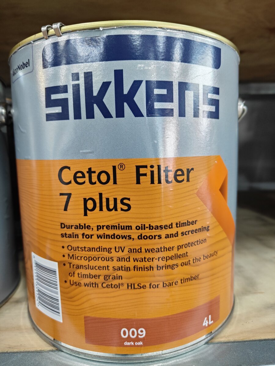 HO Sikkens Cetol Filter 7 Dark Oak 4L - Wynn Fraser