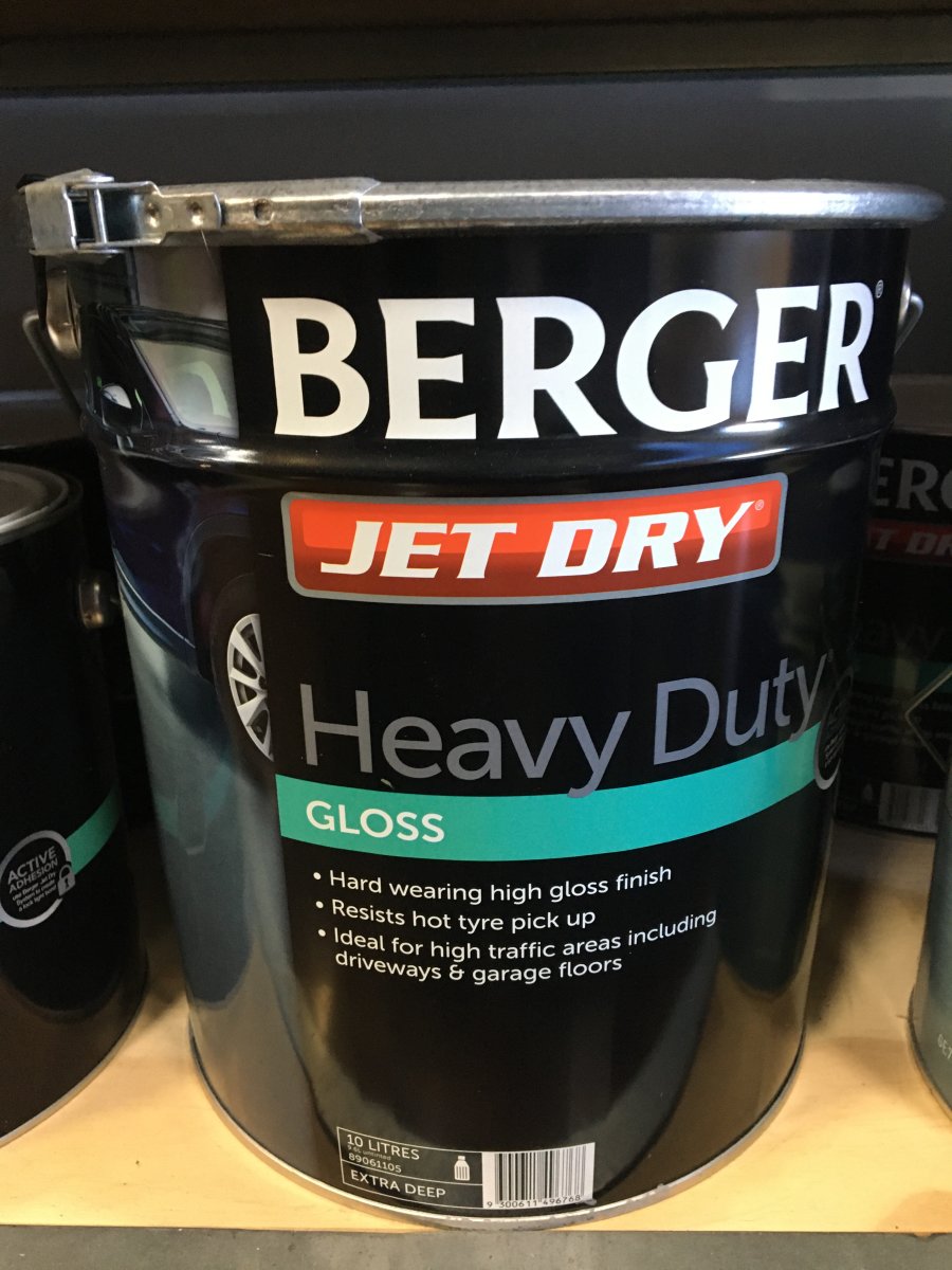 Berger Jetdry Heavy Duty Paving Extra Deep 10L Wynn Fraser