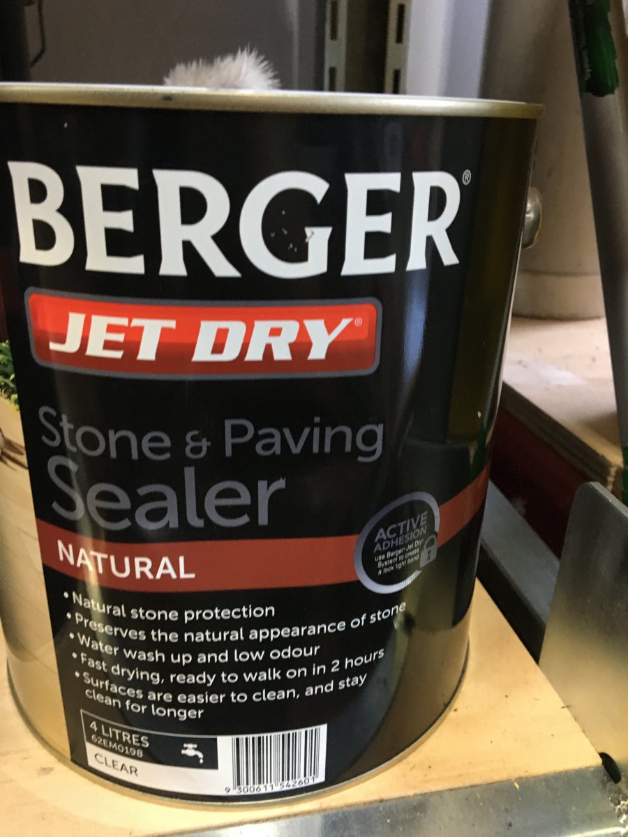 Berger Jetdry Stone&PavingSealNatural 4L Wynn Fraser