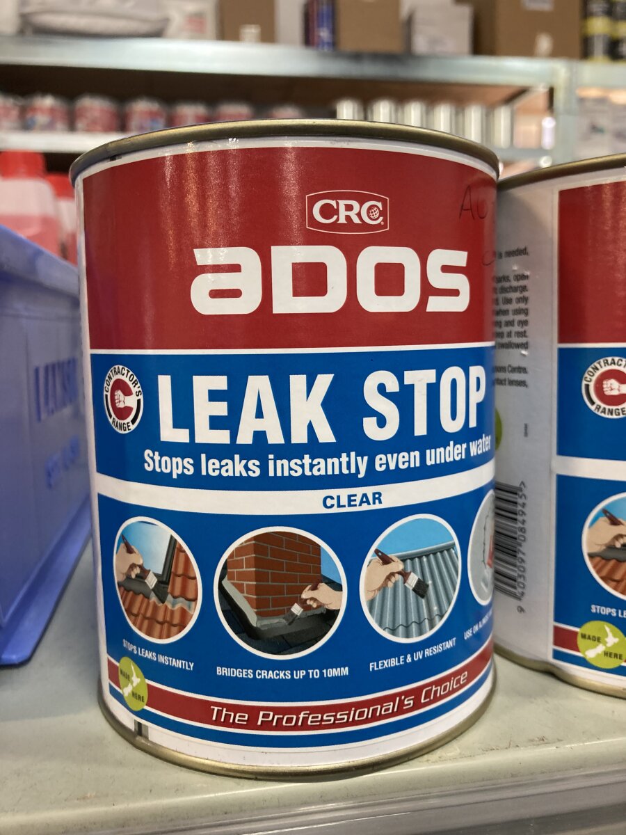 ADOS Leak Stop Clear 1L - Waterproofing Sealant - CRC NZ