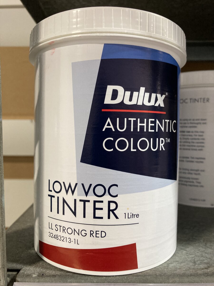DU Low VOC Tinter 1L LL Strong Red Wynn Fraser
