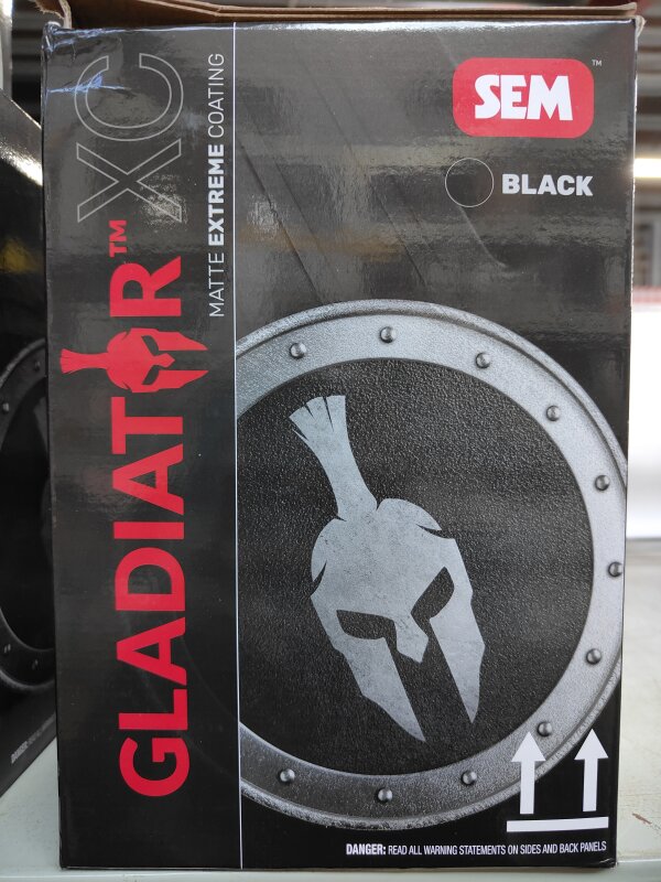 SEM Gladiator XC BLACK Bed Liner Kit 4L