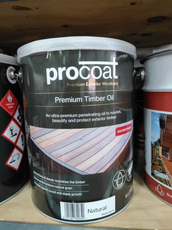 Premium Exterior Timber Oil Natural 10L