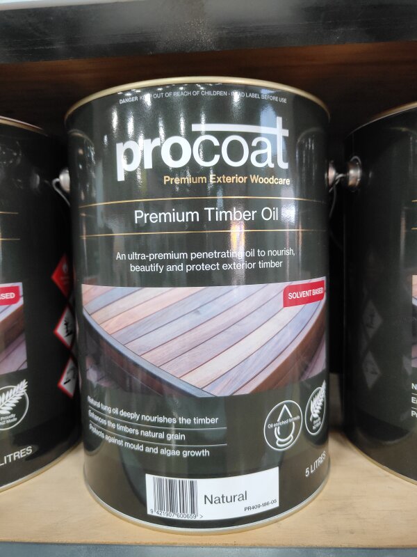 Premium Exterior Timber Oil Natural 5L