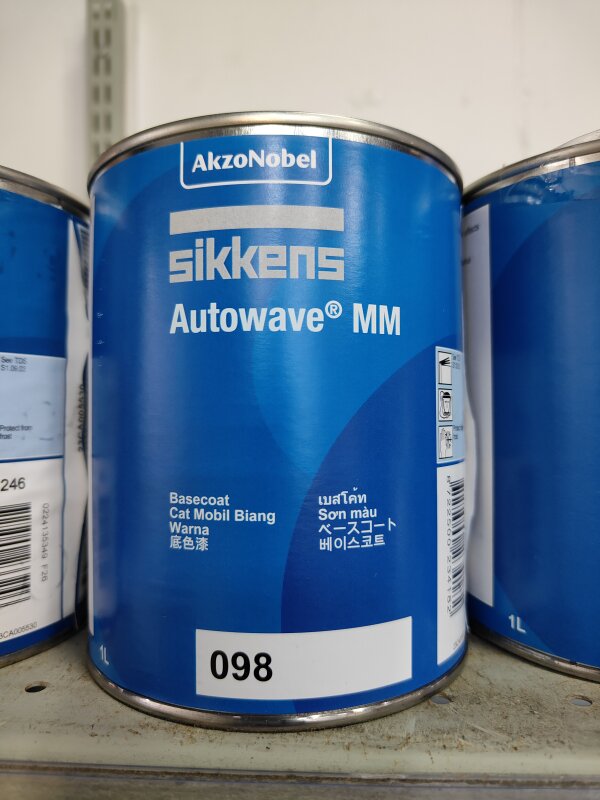 VR SIKKENS AUTOWAVE BASECOAT TONER MM 098 WHITE