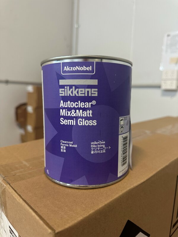 VR SIKKENS AUTOCLEAR CLEAR COAT MIX & MATT SEMI GLOSS 1L