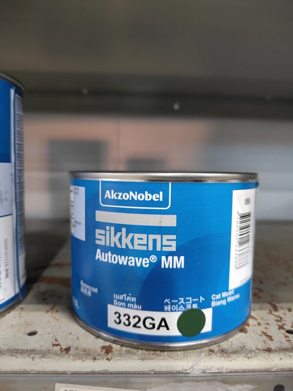 VR SIKKENS AUTOWAVE BASE COAT TONER MM 332GA GREEN (YELLOW)