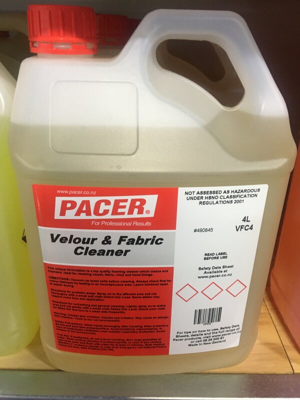CC PACER Velour & Fabric Cleaner 4L