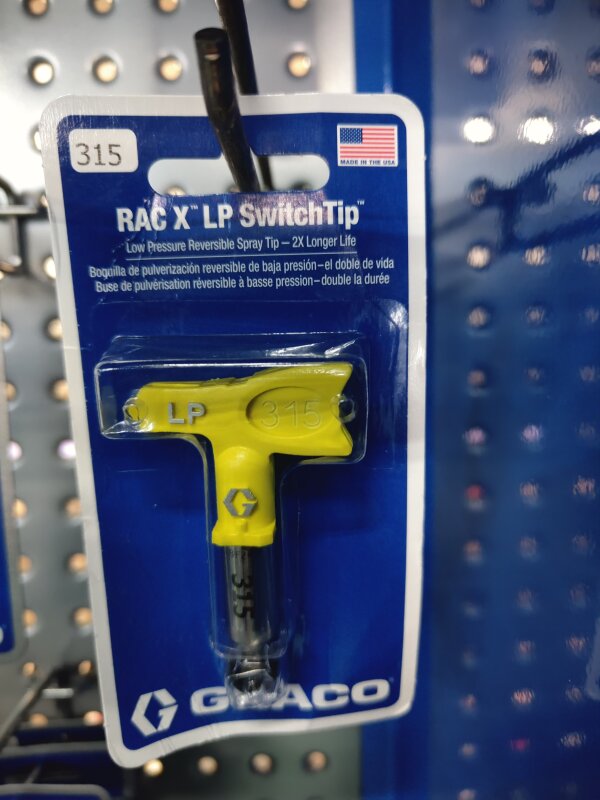 GRACO LP YELLOW RAC SPRAY TIPS 315