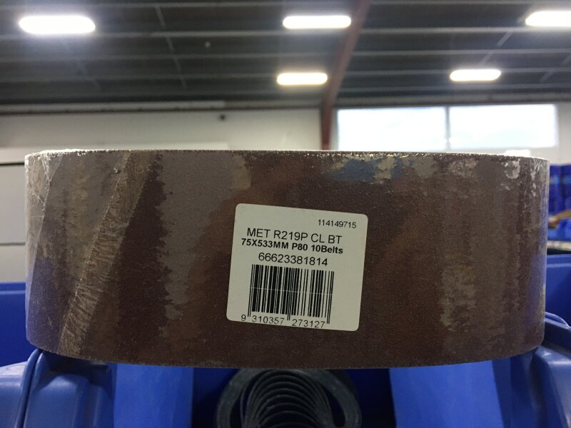 NO SANDING BELT 75 X 533 P80