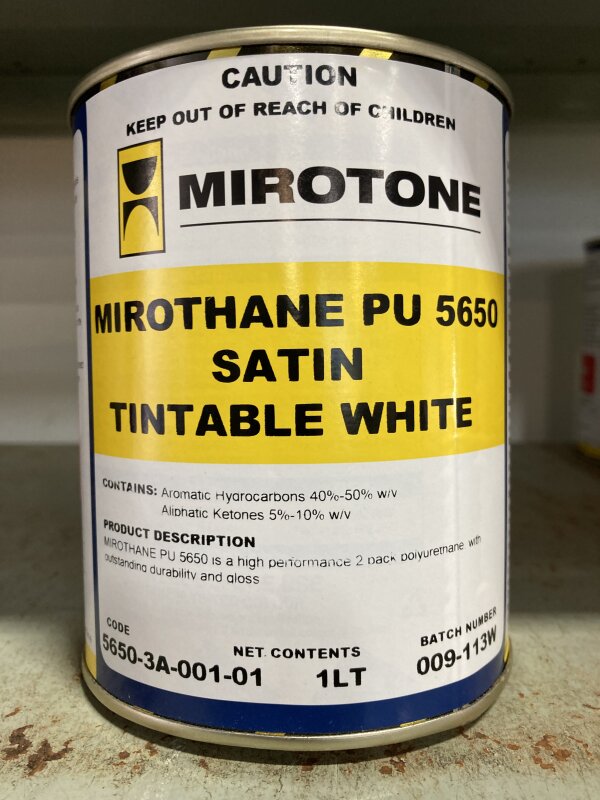 MI Mirothane PU 5650 White 1L Satin