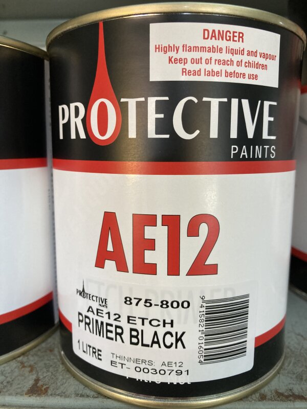 PR AE12 Etch Primer - Black 1L