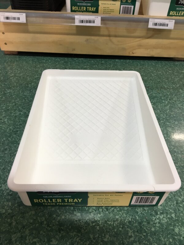 PA Paint Tray Poly 180mm White