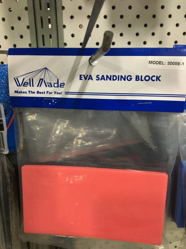 HI Wellmade Sanding Block 3008E-1 Red