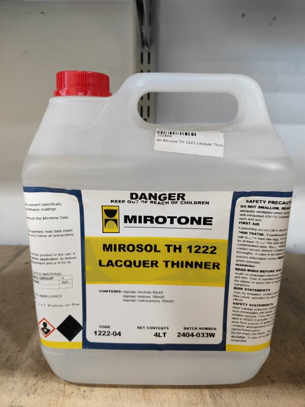 MI Mirosol TH 1222 Lacquer Thinner 4L