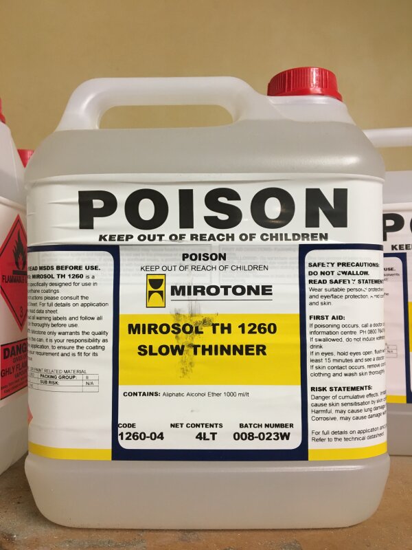 MI Mirosol 1260 Slow Thinner 4L