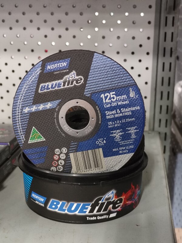 NO INOX Metal Cut Off Wheels 125x1.0x22