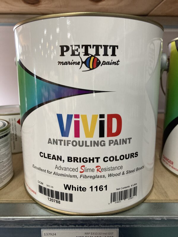 AYB Pettit Vivid Antifoul White 4L