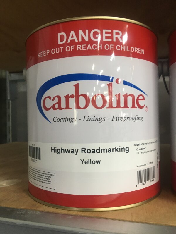 AL  Road Marking Paint - Yellow 4L