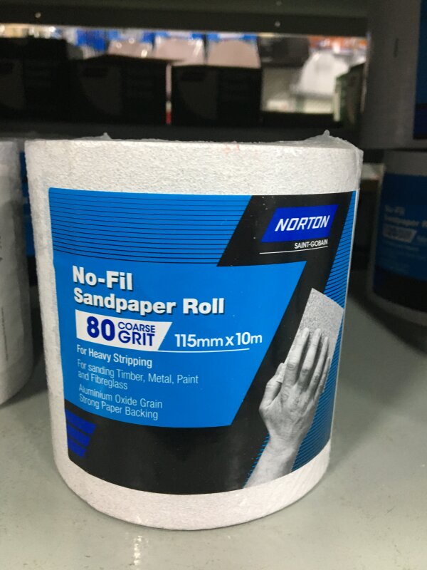 NO-FIL ADALOX ROLLS 115MM X 10M P80