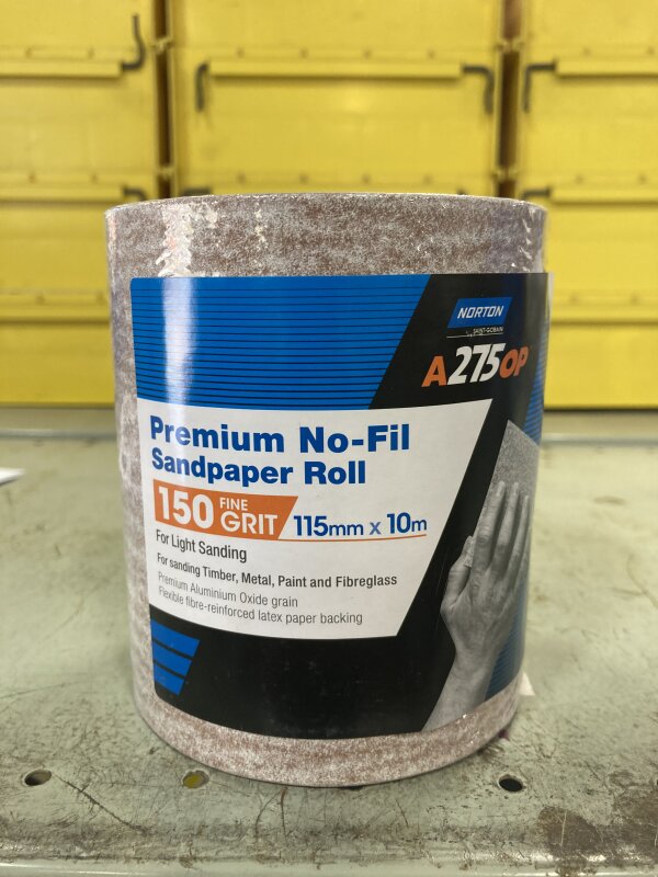 NO-FIL ADALOX ROLLS 115MM X 10M P150
