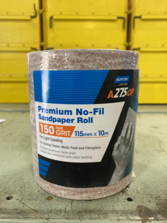 NO-FIL ADALOX ROLLS 115MM X 10M P150
