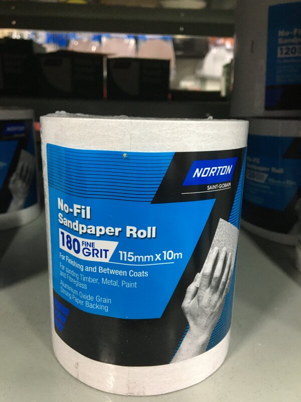 NO-FILL ADALOX ROLLS 115MM X 10M P180