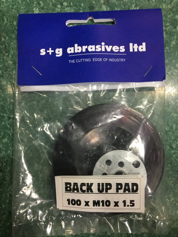 SG Rubber Backing Pad 100mm M10 x 1.5
