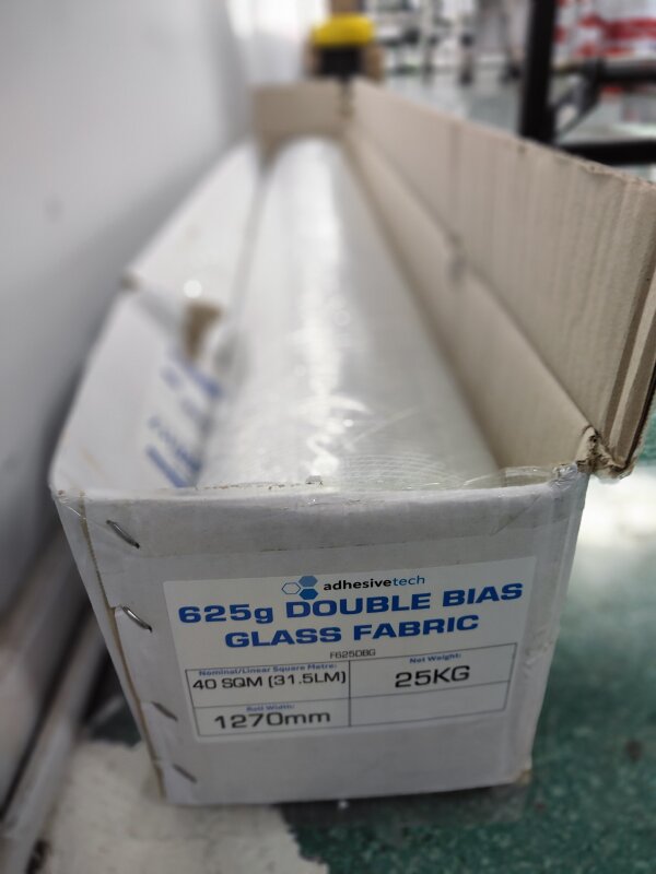 Double Bias Cloth 625g/m2 x1270mm wide