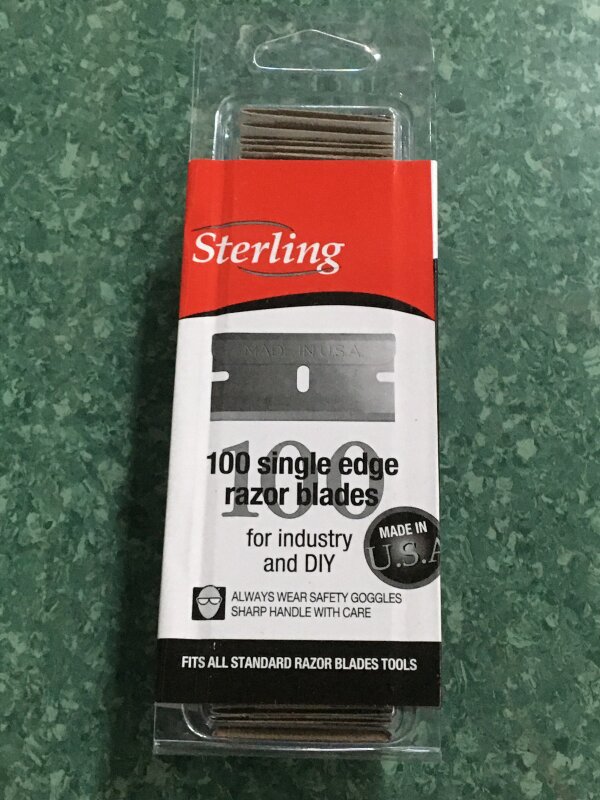 Sterling Single Edge Razor Blade No 12 - 100