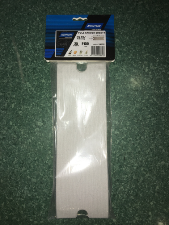 POLESAND SHEETS NO-FIL 95MM X 295 MM P150