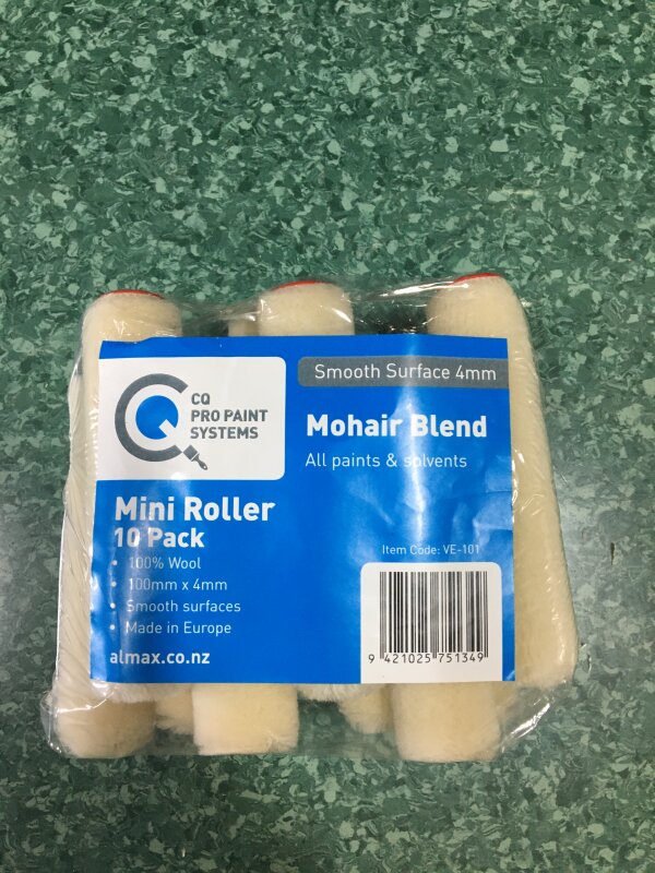 AX Wool Mohair Blend Mini Rollers 10 Pack