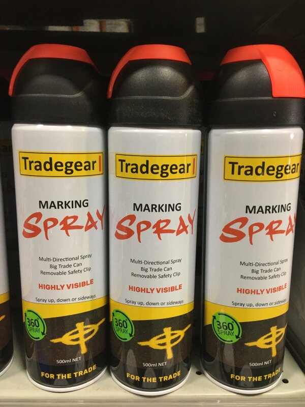 Tradegear 360 Marking Spray Red 500g
