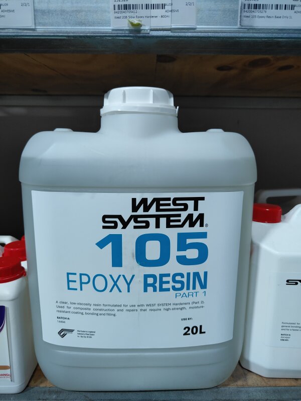 West 105 Epoxy Resin Base only 20L