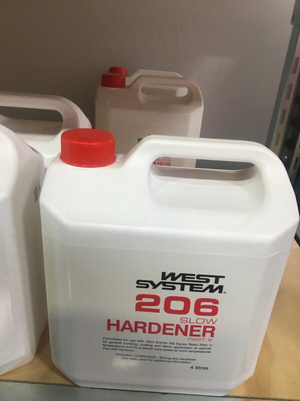 West 206 Slow Epoxy Hardener - 4L