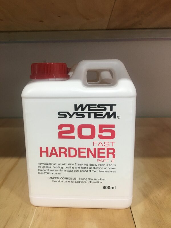 West 205 Fast Epoxy Hardener - 800ml