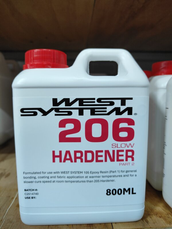 West 206 Slow Epoxy Hardener - 800ml