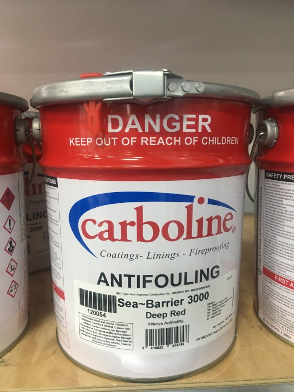 AYB Sea Barrier SB 3000 Red Antifoul 5L