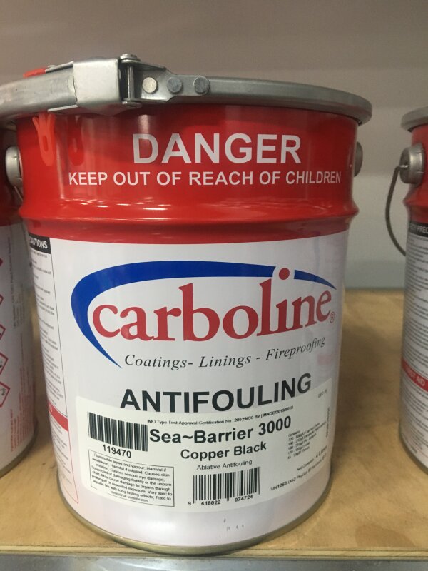 AYB Sea Barrier SB 3000 Copper Black Antifoul 5L