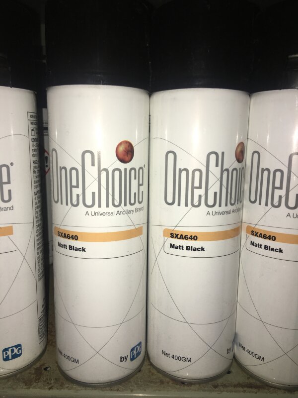 AEROSOL SXA640 MATT BLACK