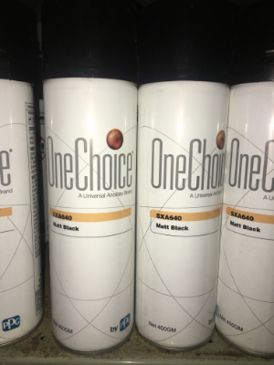 AEROSOL SXA640 MATT BLACK