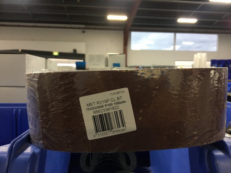 NO SANDING BELT 75 X 533 P100