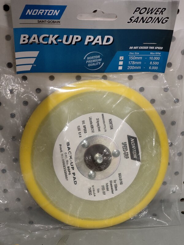 NO Speedgrip Backup Pad 150 5/16x24TPI