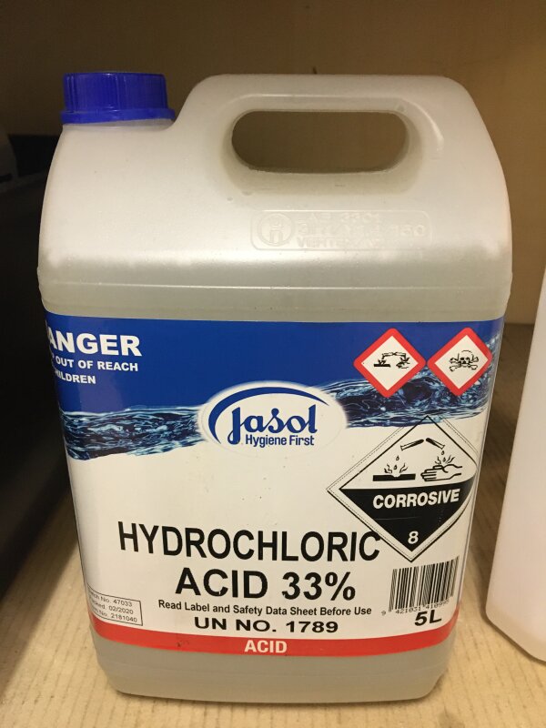 Hydrochloric Acid Etch 33% - 4Ltr