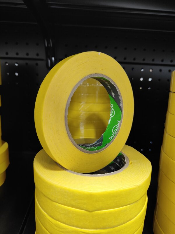 POM S121Y Yellow Masking Tape 18mm 50 Meters