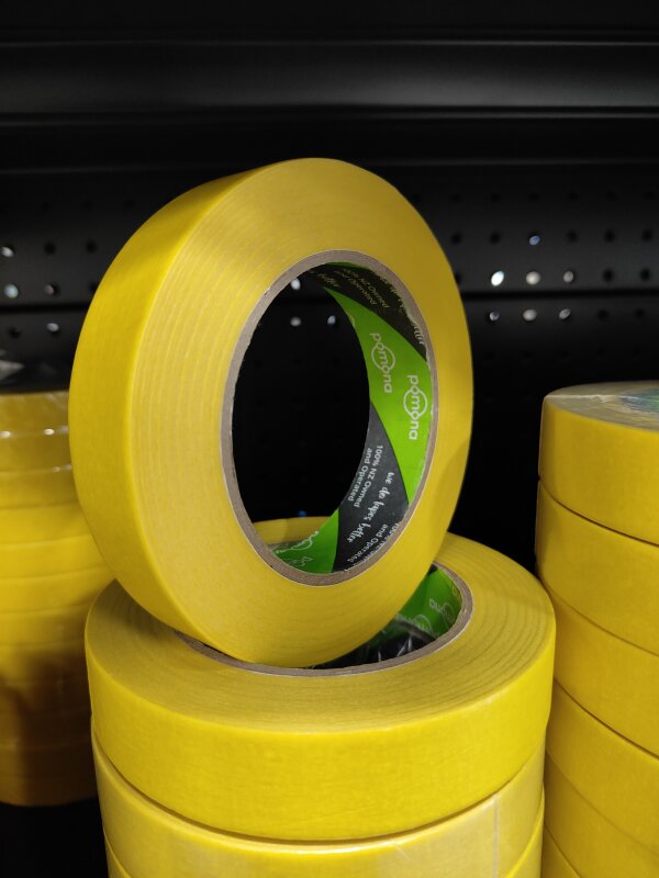 POM S121Y  Yellow Masking Tape 24mm 50 Meters