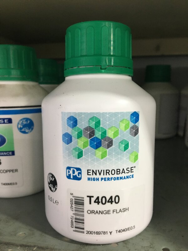 ENVIROBASE T4040 ORANGE FLASH 500ML