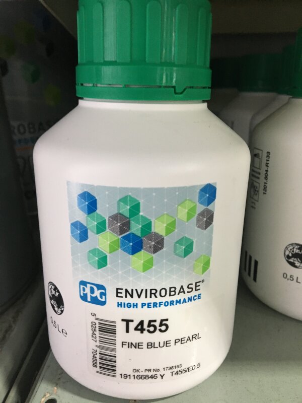 ENVIROBASE T455 FINE BLUE PEARL 500ML