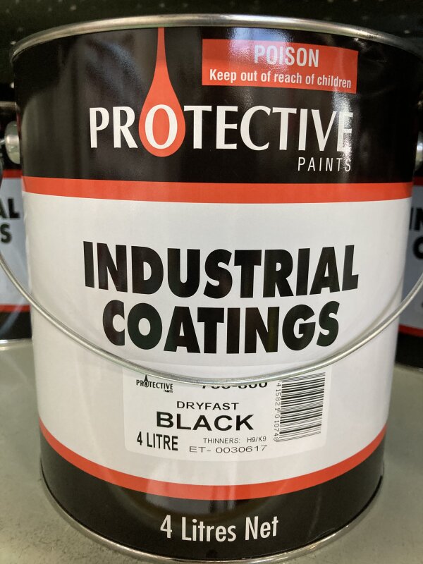 PR Fast Dry Enamel Black 4L